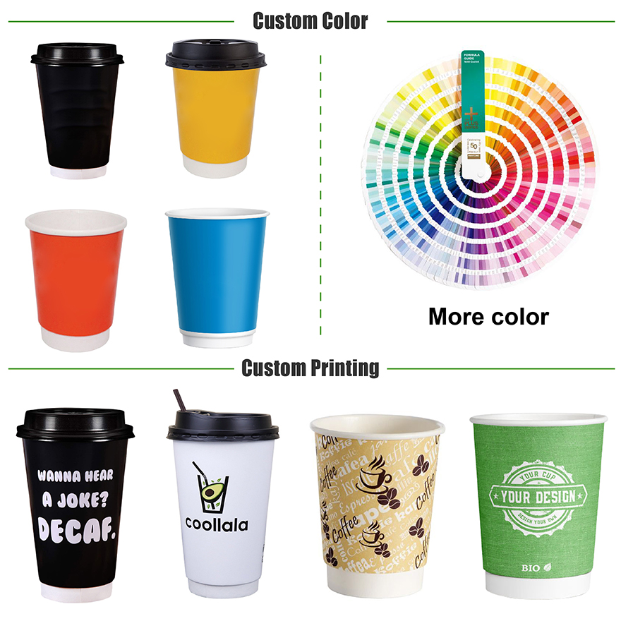 Quelque chose à propos de la tasse en papier CMYK Couleurs