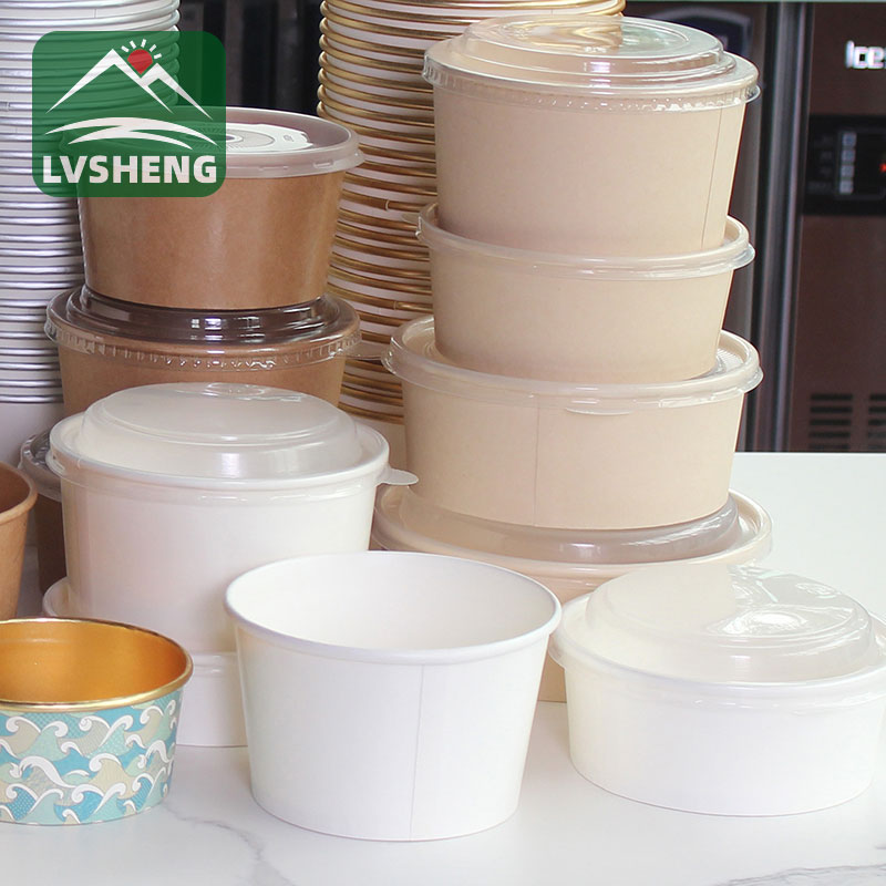 Salad Bagasse en papier compostable Bagasse
