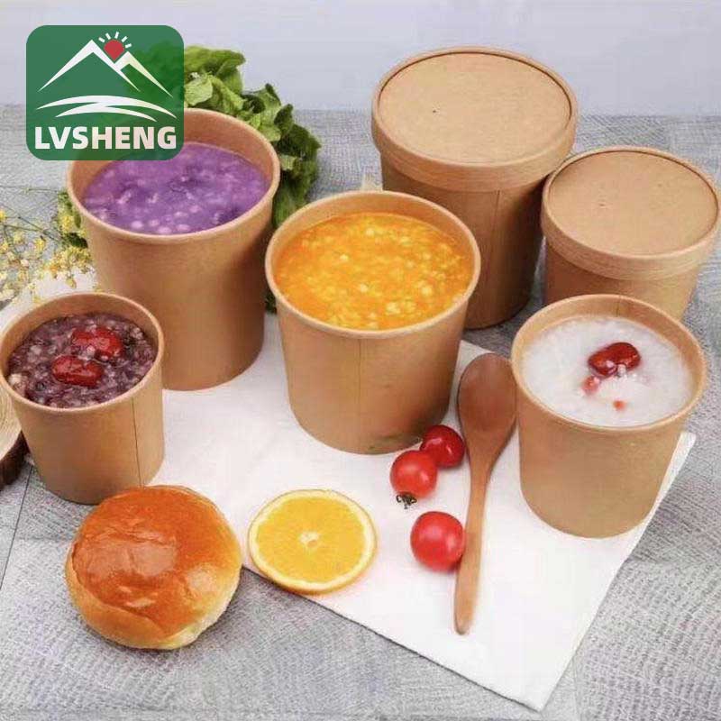 Tasses à soupe chaudes en papier