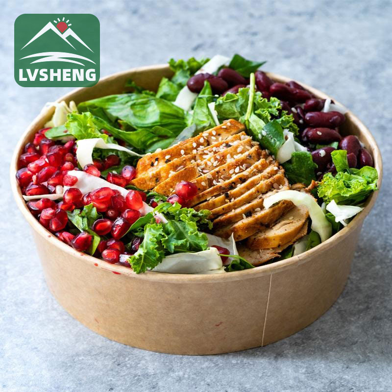 Salade à emporter un conteneur
